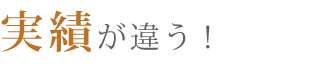 実績が違う